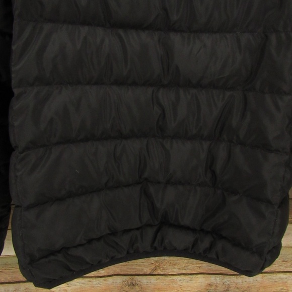 Eddie Bauer Black Zip Front Down Puffer Jacket Men's M - Picture 11 of 14